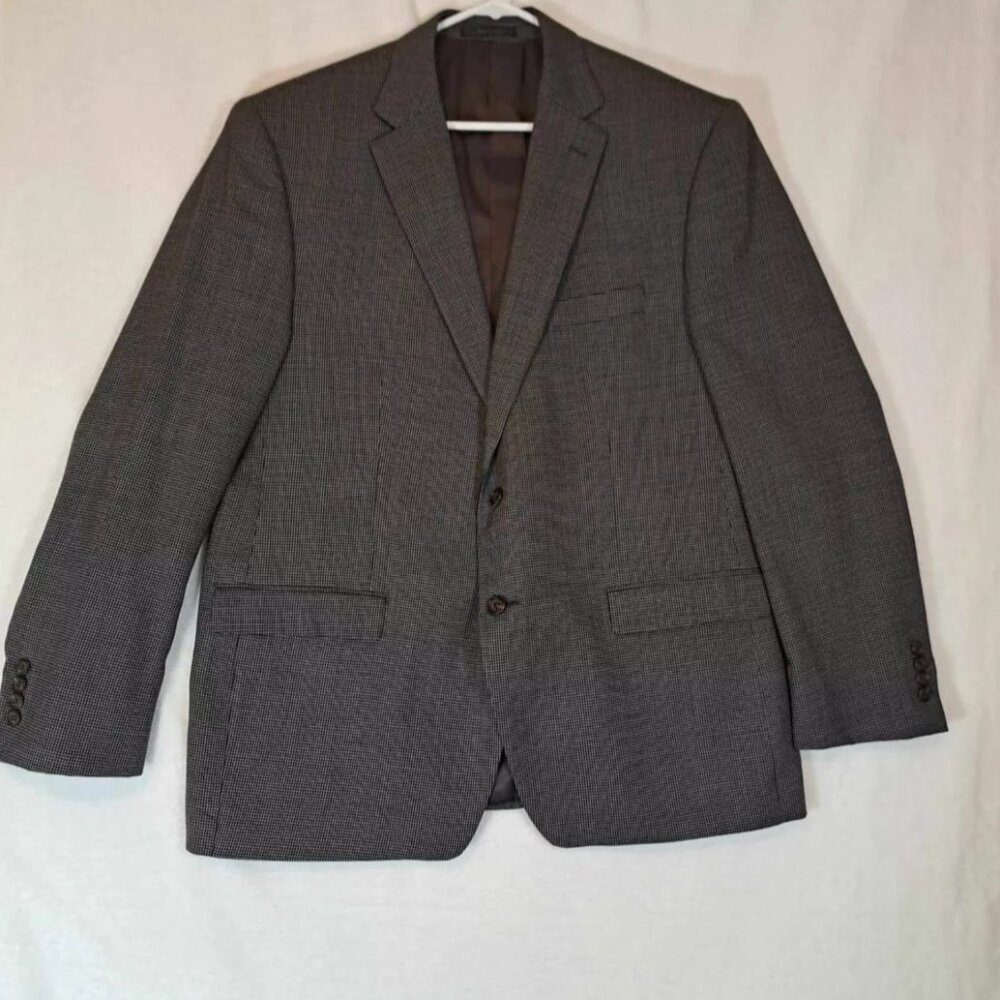 Lauren Ralph Lauren Blazer Mens 48R Gray Wool Two Button Jacket